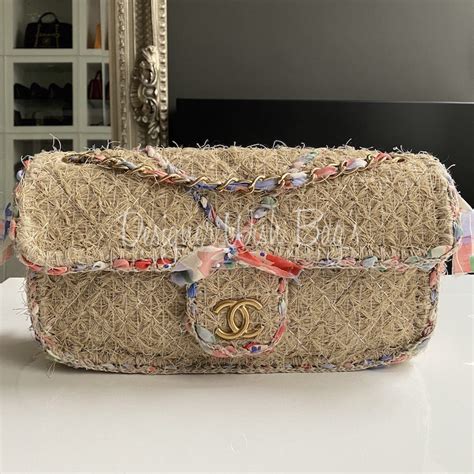 chanel raffia flap bag|best raffia bags for summer.